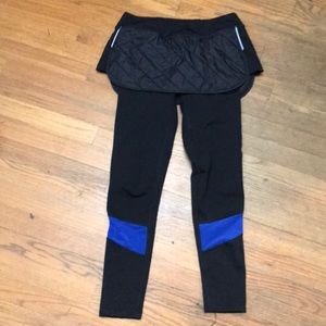 Skirted running tights